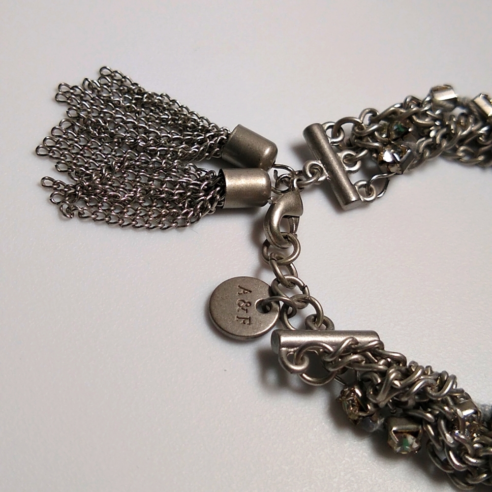 Abercrombie & Fitch Chain & Rhinestone Bracelet - Picture 3 of 4